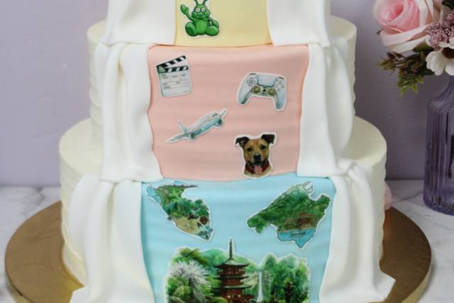 Parte de atrás de una tarta
