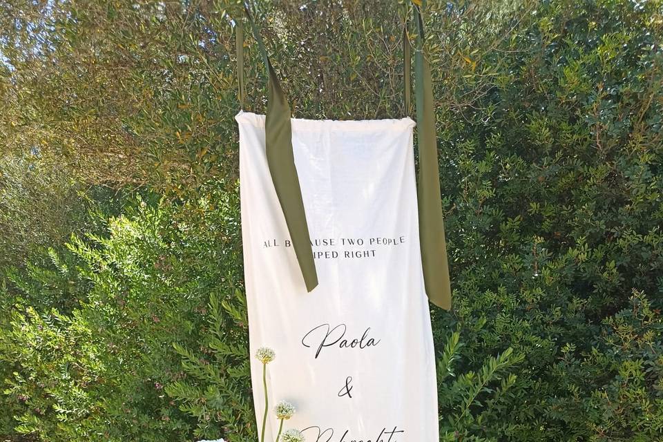 Cartel bienvenida