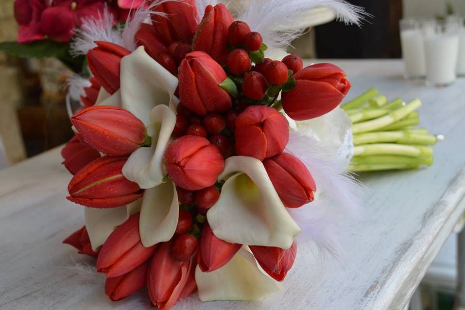 Ramo de novia tulipanes