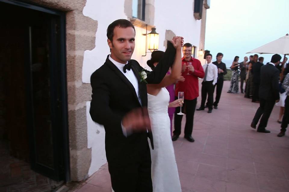 Imagen del vídeo de la boda