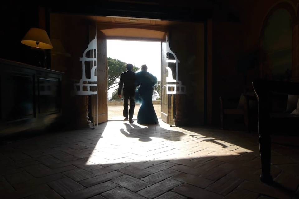 Imagen del vídeo de la boda