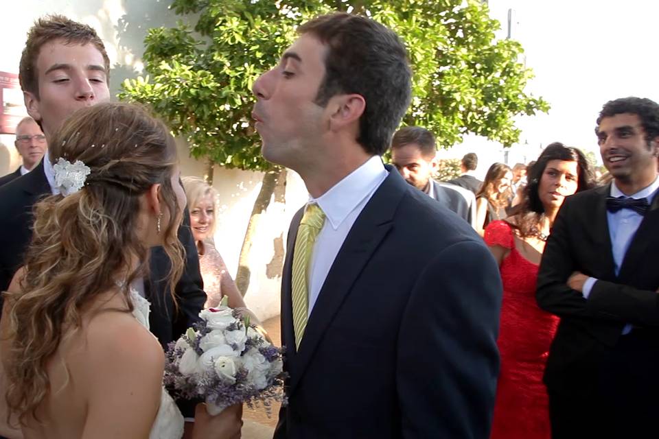 Imagen del vídeo de la boda