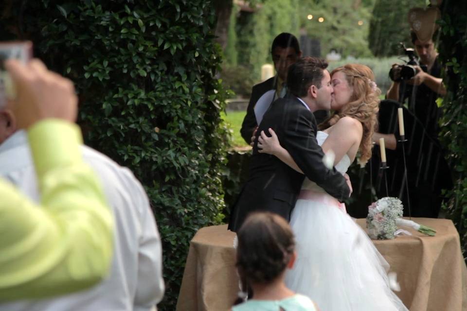 Imagen del vídeo de la boda