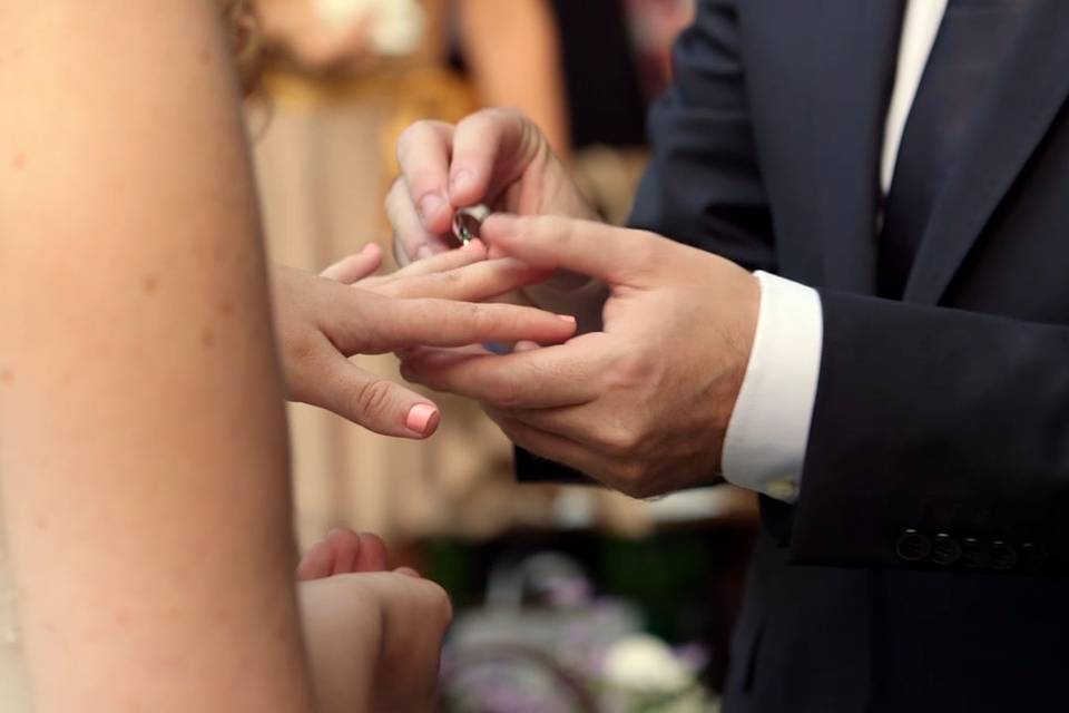 Imagen del vídeo de la boda