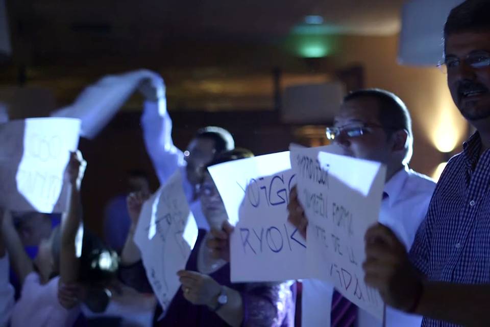 Imagen del vídeo de la boda