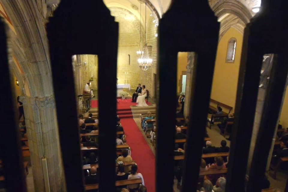 Imagen del vídeo de la boda