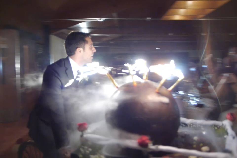 Imagen del vídeo de la boda