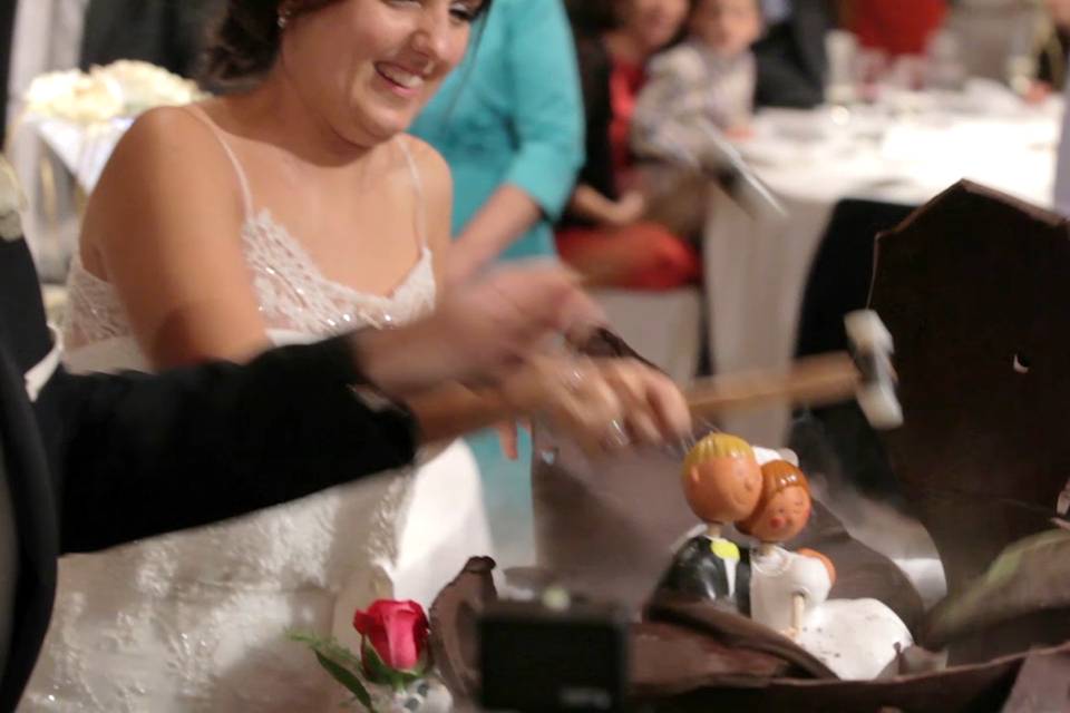 Imagen del vídeo de la boda