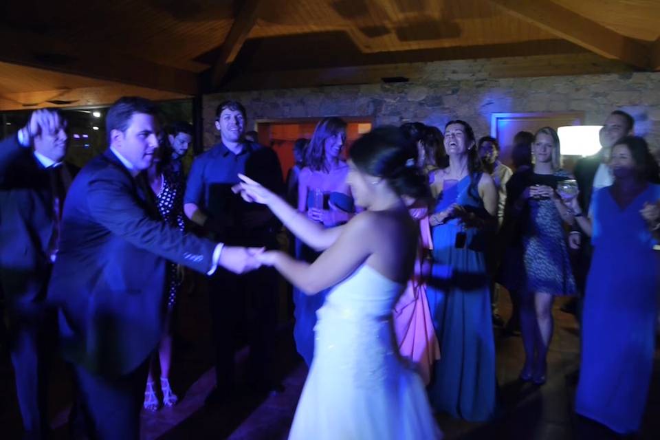 Imagen del vídeo de la boda