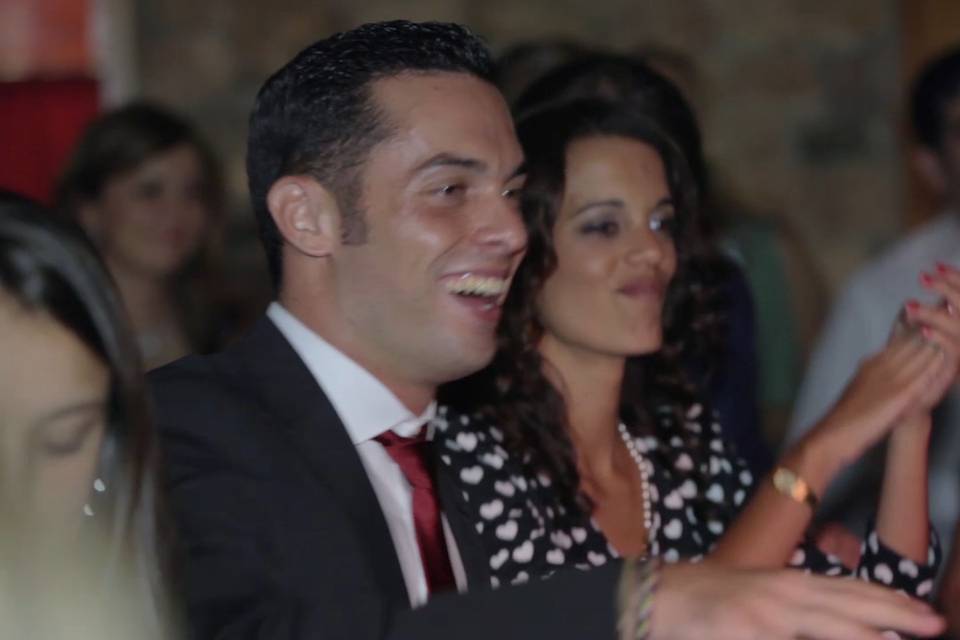 Imagen del vídeo de la boda