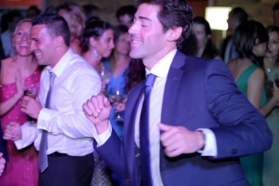 Imagen del vídeo de la boda