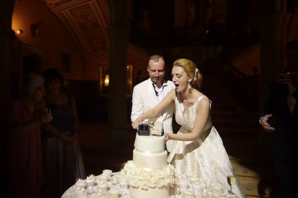 Imagen del vídeo de la boda