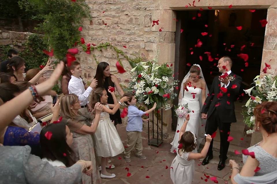 Imagen del vídeo de la boda