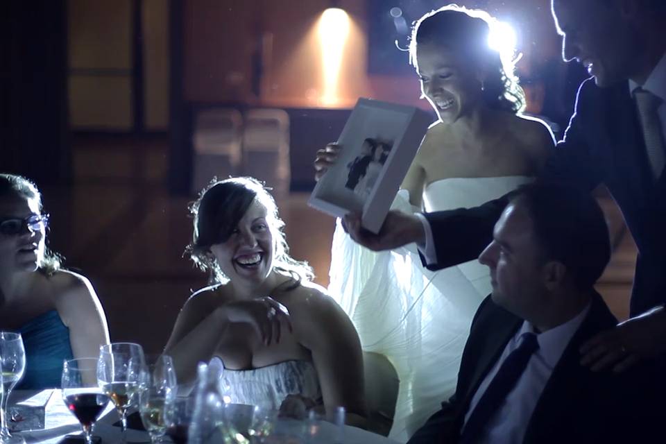 Imagen del vídeo de la boda