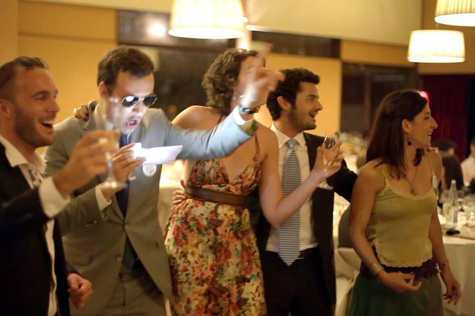 Imagen del vídeo de la boda