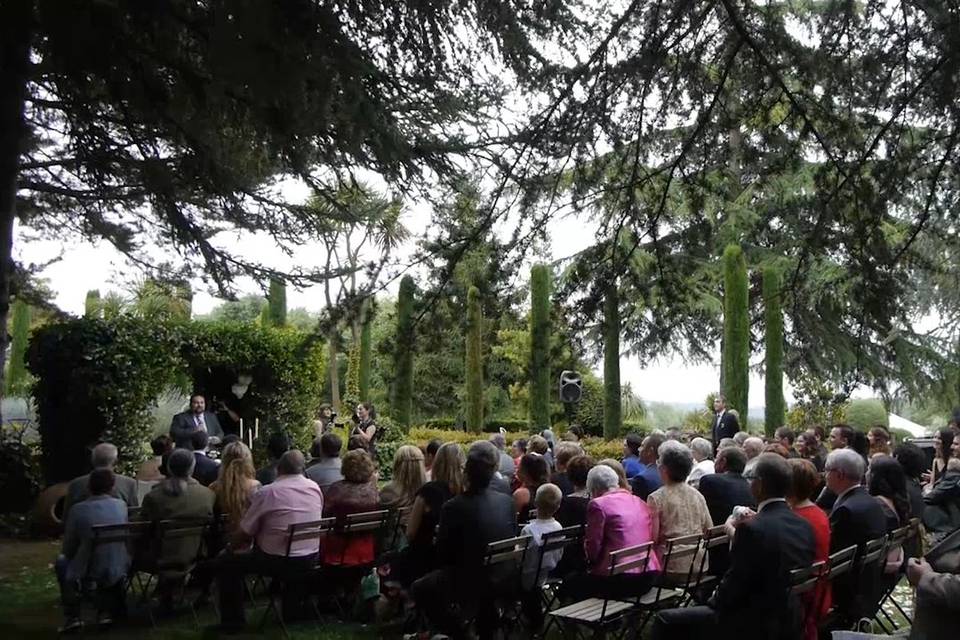 Imagen del vídeo de la boda