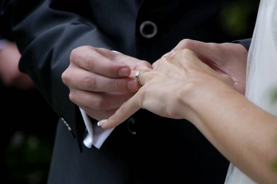 Imagen del vídeo de la boda