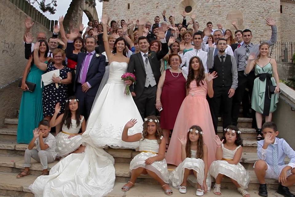 Imagen del vídeo de la boda