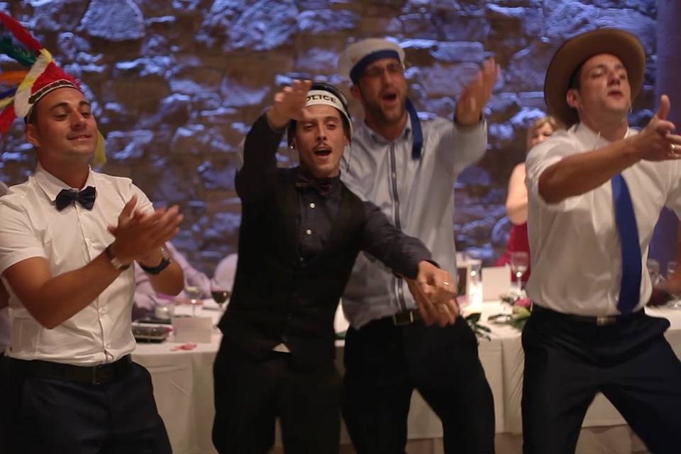 Imagen del vídeo de la boda