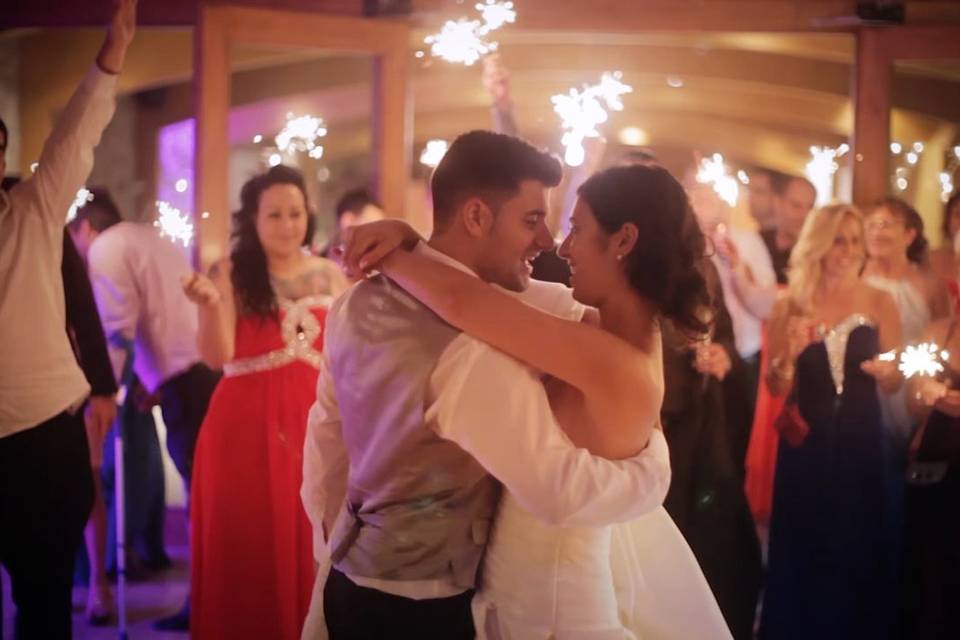 Imagen del vídeo de la boda