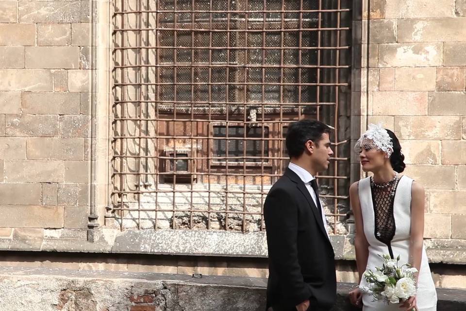 Imagen del vídeo de la boda