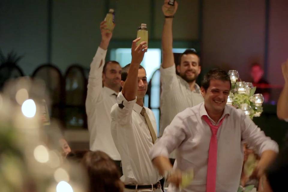 Imagen del vídeo de la boda