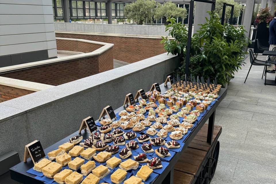 Carro de recena de pinchos