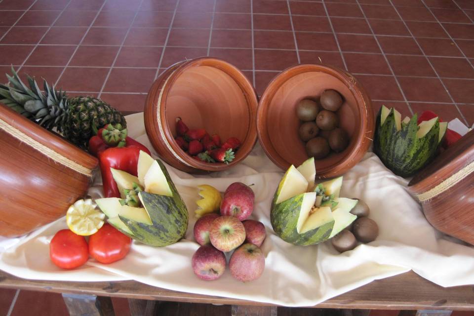 Mesa con fruta