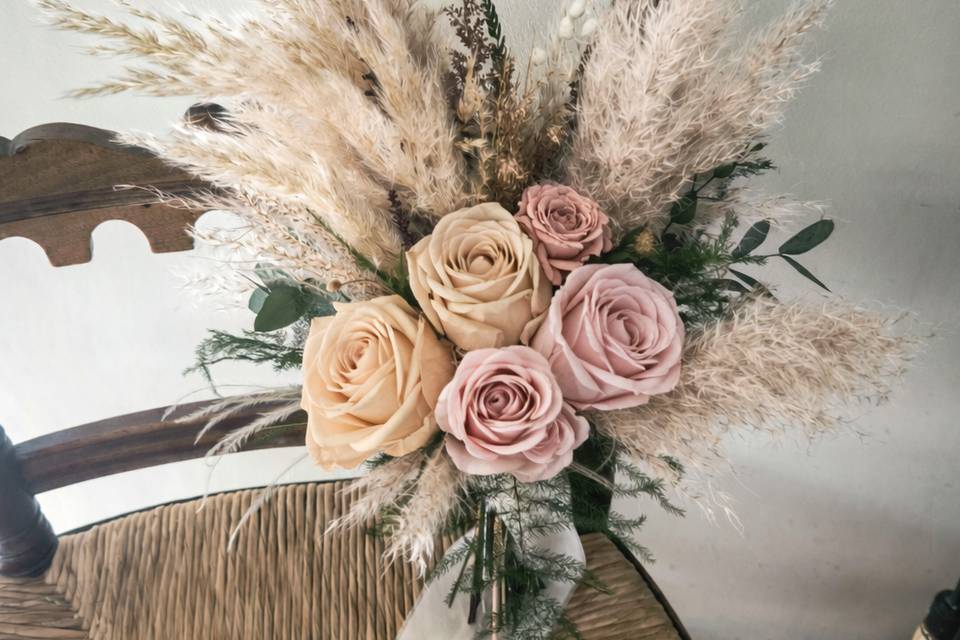 Ramo novia flores preservadas