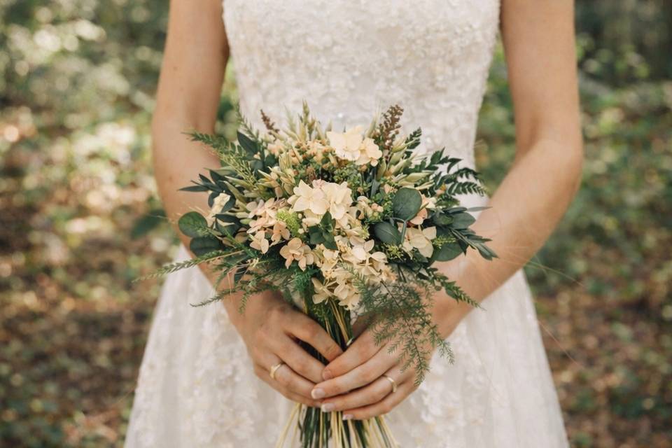 Ramo novia flores preservadas