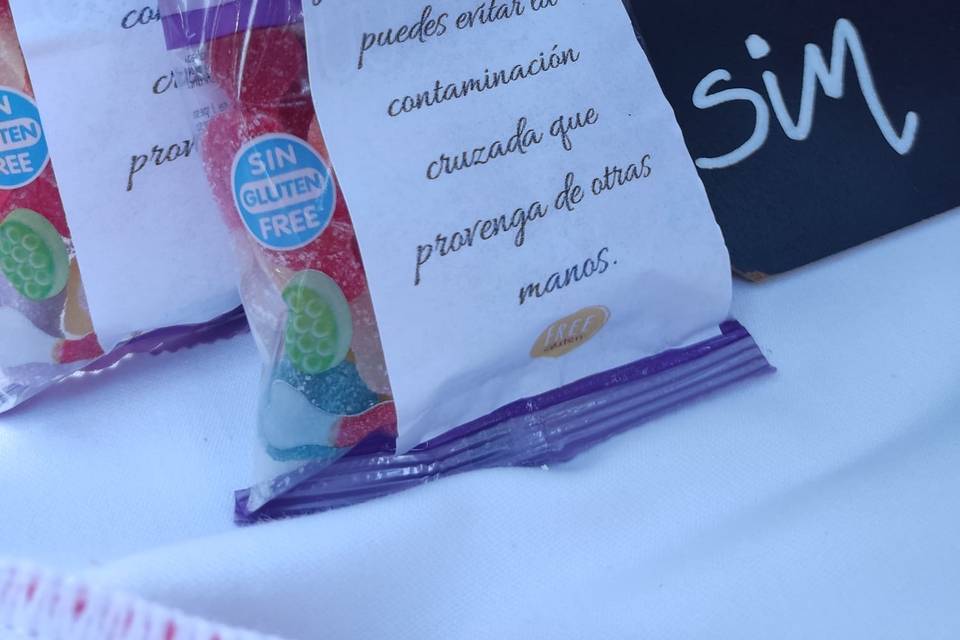 Mesas dulces para alérgenos