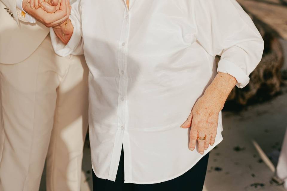 Con su abuela