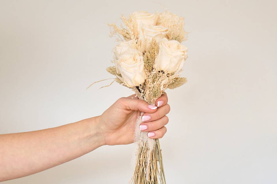 Rosas blancas preservadas