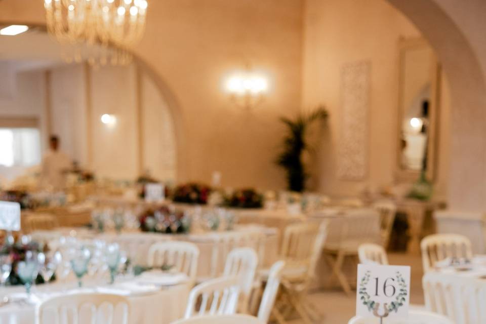Mesas y decoración