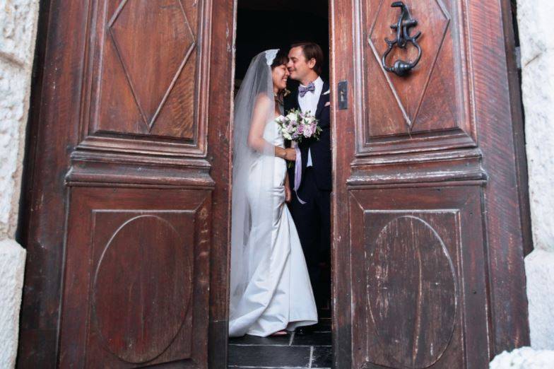 Pareja en el castillo