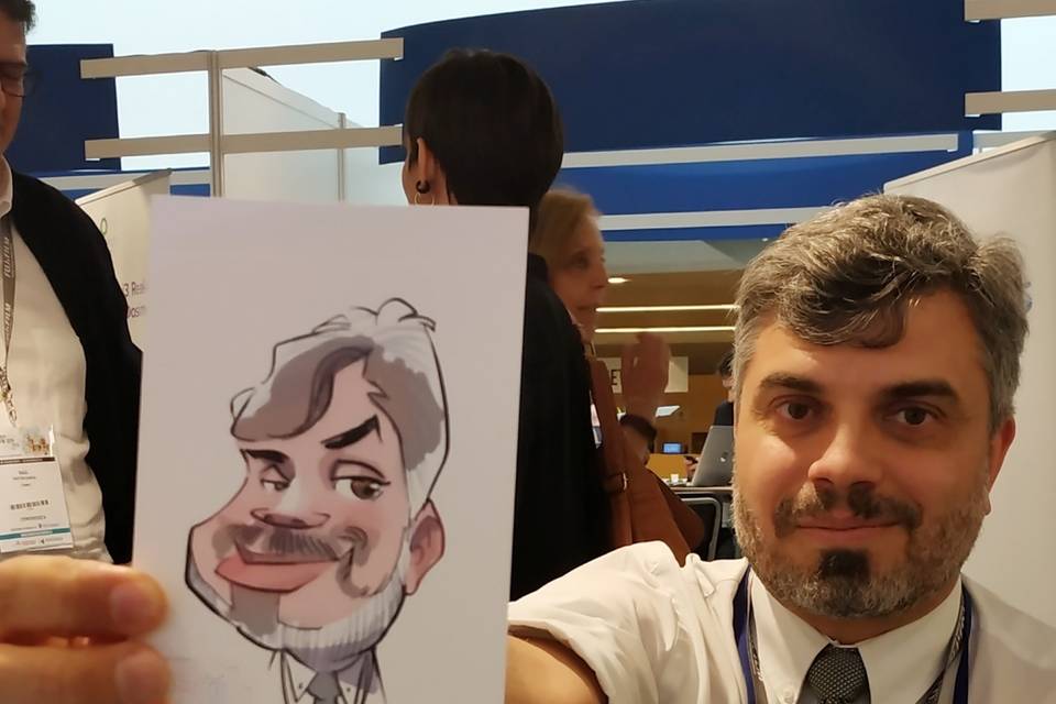 Caricatura digital de grupo