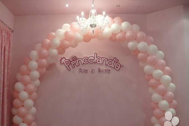 Arco de globos trenzado