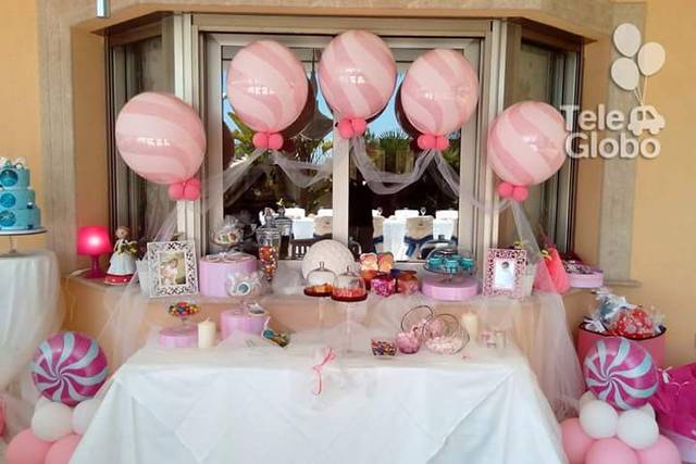 Arco de globos para mesa dulce