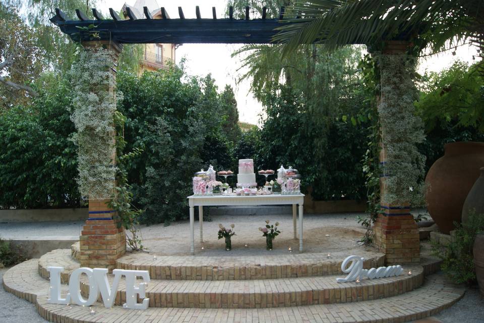 Montaje boda Jardines Abril