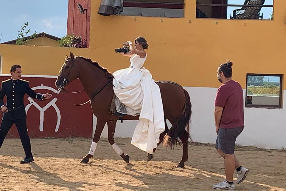 Backstage de novia