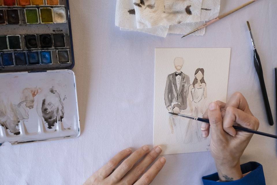 Retratos de los novios