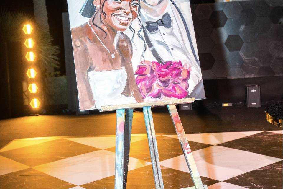 Retrato de los novios