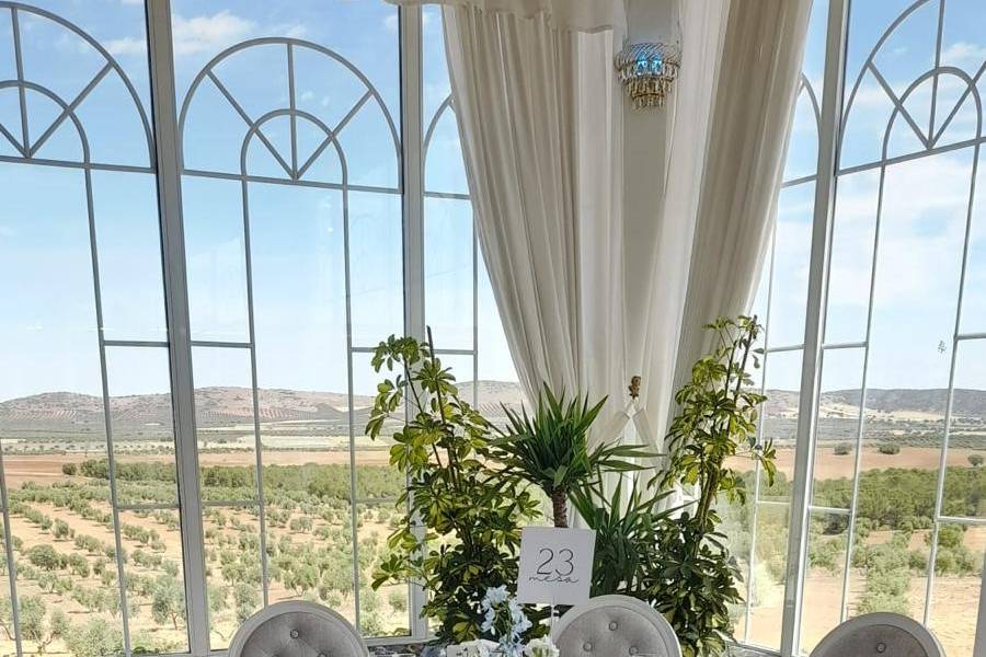 Decoracion Blanco y azul