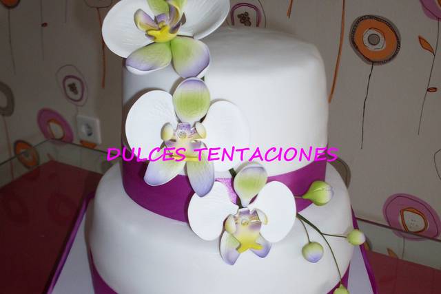 Tarta de boda de fondant
