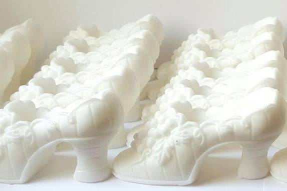 Zapato de novia de jabón