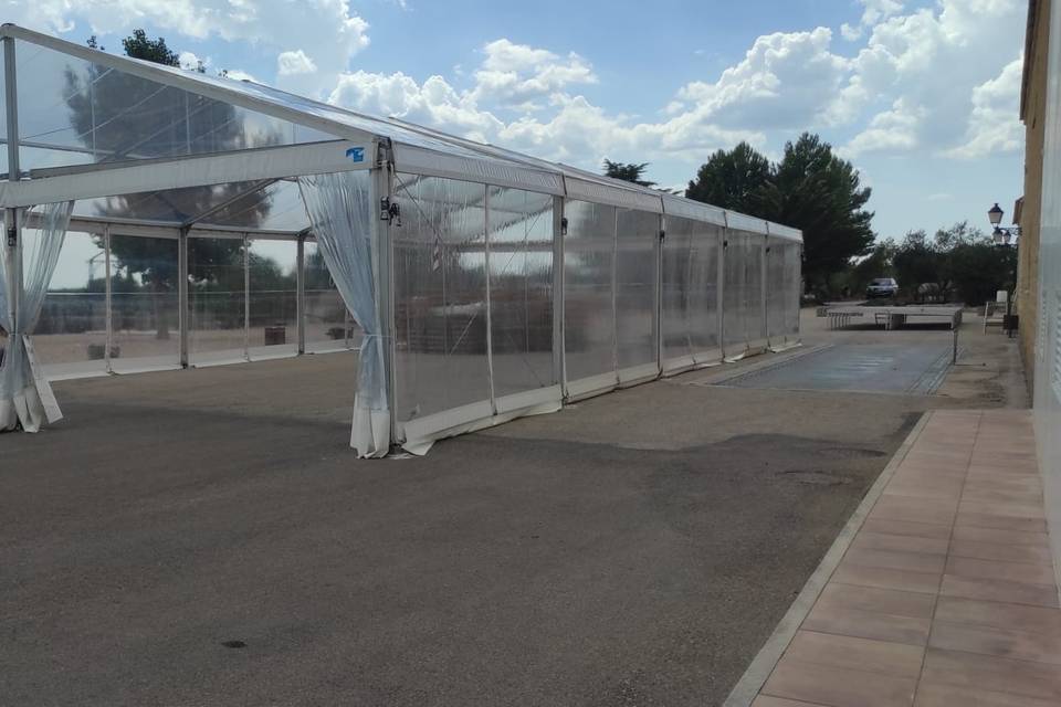 Carpa transparente para evento