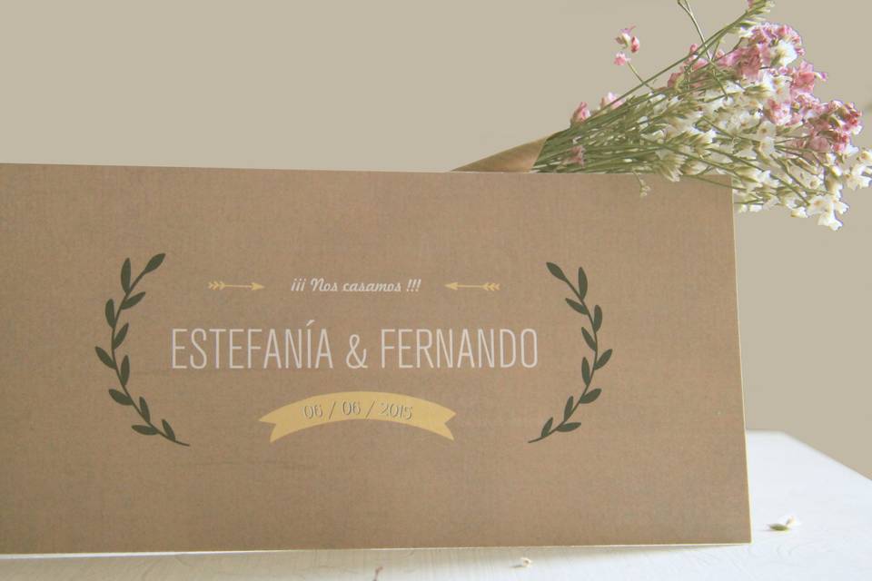 Invitación minimalista