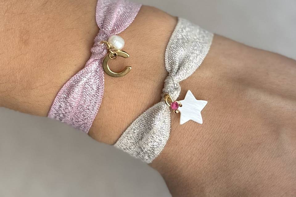 Pulseras purpurina