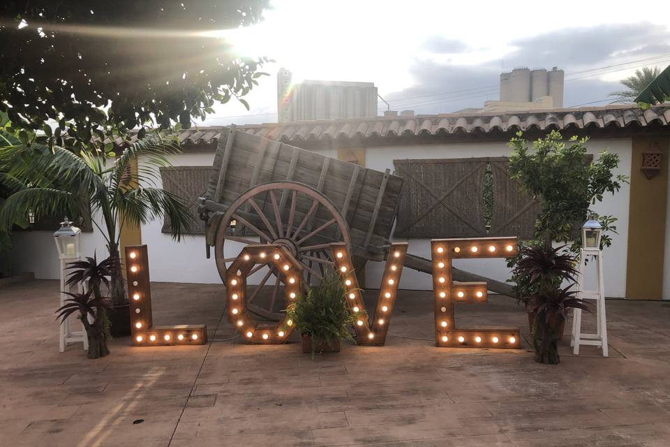 Letras luces