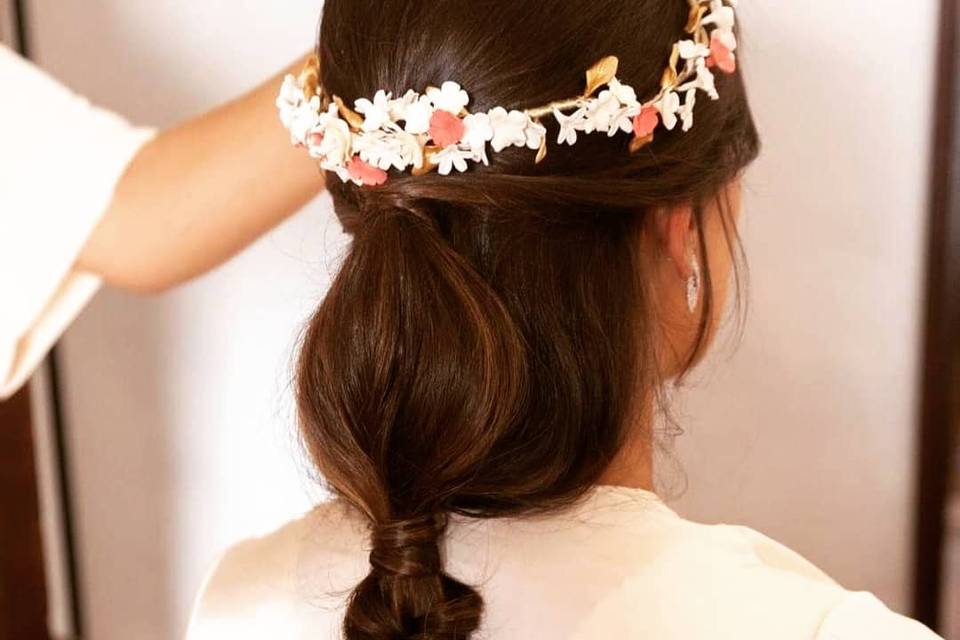 Maquillaje y recogido de novia